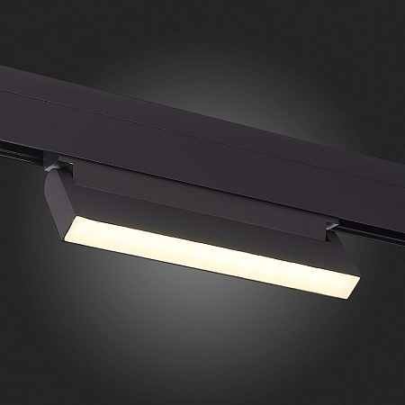 Магнитный трековый светильник Черный LED 1*12W 3000K 720Lm Ra>90 120 IP20 L219xW22xH108 ST363.436.12 - фото