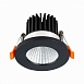 Св-к встр. Черный LED 1*10W 3000K 900Lm Ra>90 38° IP20 D80xH60 170-240V ST704.438.10 - фото