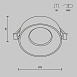 Встраиваемый светильник Technical Pauline DL046-01W - фото
