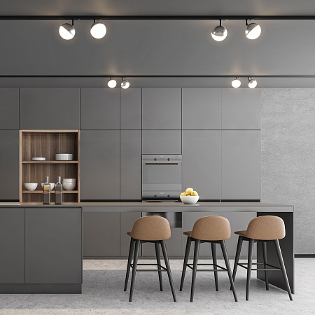 Трековый светодиодный светильник для однофазного шинопровода Glob GX53 Хром Glob GX53 Хром (MRL 1015) однофазный Elektrostandard - фото