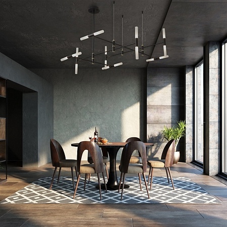 Светильник подвесной ST-Luce Черный/Белый G9 16*5W 4000K SL1216.403.16 - фото