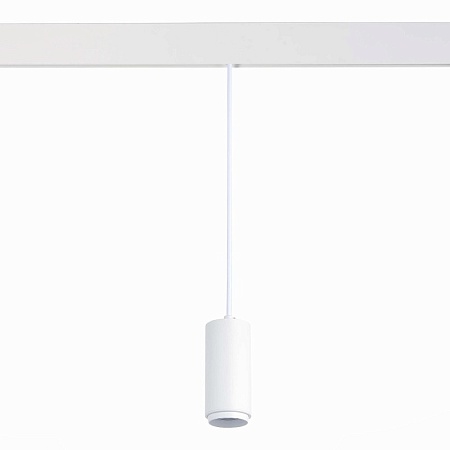 Магнитный трековый светильник подвесной ZOOM Белый LED 1*6W 3000K 667Lm Ra>80 10-60° IP ST357.533.06 - фото