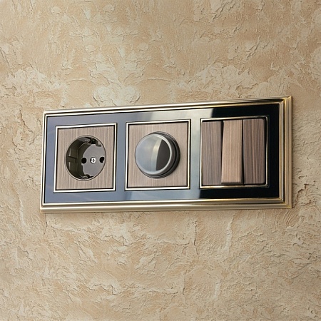 Накладка для диммера бронзовый WL12-DM-CP - фото