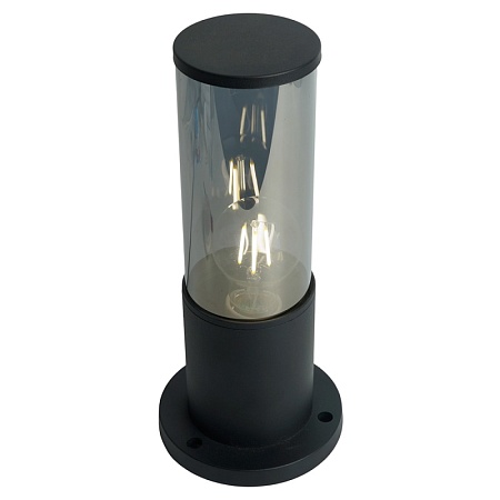 Светильник садово-парковый Feron DH1303, столб,  E27 230V, черный - фото