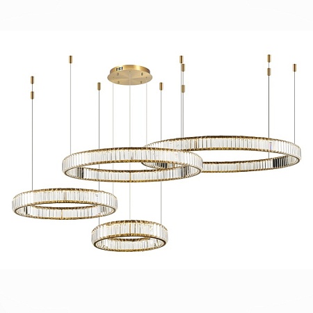 Люстра подвесная ST-Luce Латунь/Прозрачный LED 1*190W 4000K SL1622.303.04 - фото