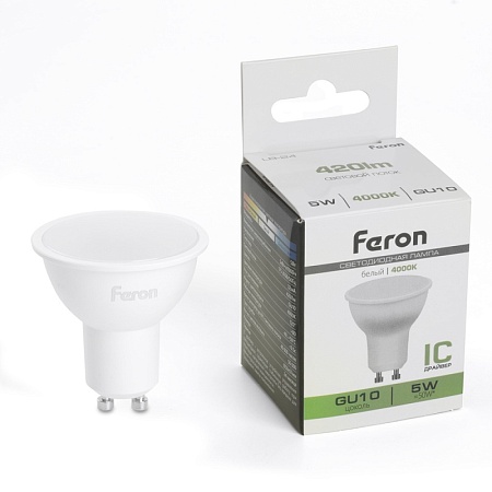 Лампа светодиодная Feron LB-24 MR16 GU10 5W 175-265V 4000K - фото