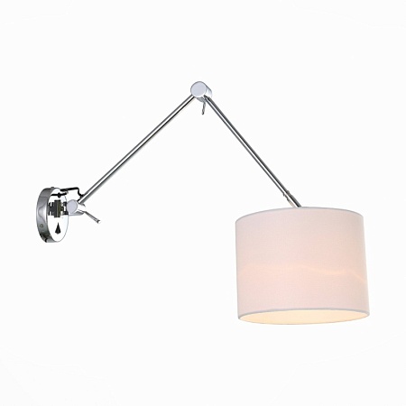 Бра ST-Luce Хром/Белый E27 1*60W (из 2-х коробок) SL460.101.01 - фото