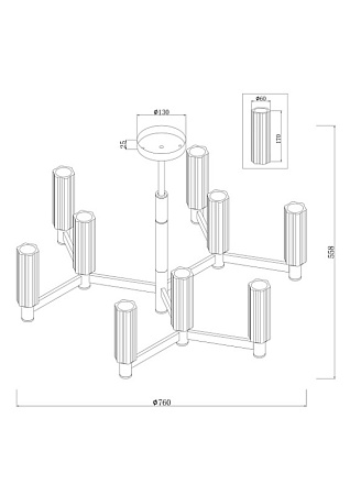 Люстра Freya Ambra FR5167PL-09BS - фото