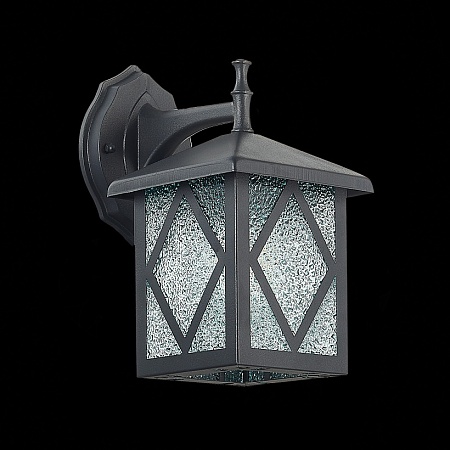 Светильник уличный настенный ST-Luce Черный/Черный, Прозрачный E27 1*60W SL084.411.01 - фото