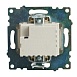 Розетка 2-местная USB + type C (механизм), 250В, 3А, max 20W, STEKKER, GLS10-7116-08, серия Катрин, золото - фото