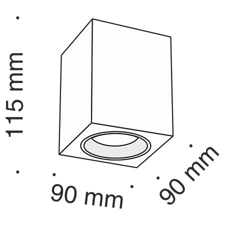 Потолочный светильник Technical C013CL-01W - фото