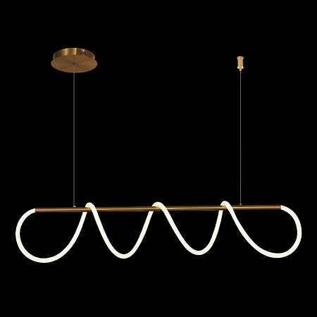 Светильник подвесной ST-Luce Латунь/Белый LED 1*45W 4000K SL6102.303.45 - фото