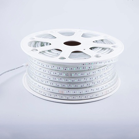 Cветодиодная LED лента Feron LS706, 60SMD(5050)/м 11Вт/м  50м 220V RGB IP65 - фото