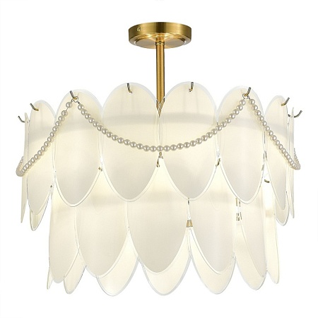 Светильник подвесной Золотистый/Молочно-Белый E14 9*40W SLE1651-203-09 - фото