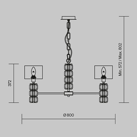 Люстра Maytoni Talento DIA008PL-07CH - фото