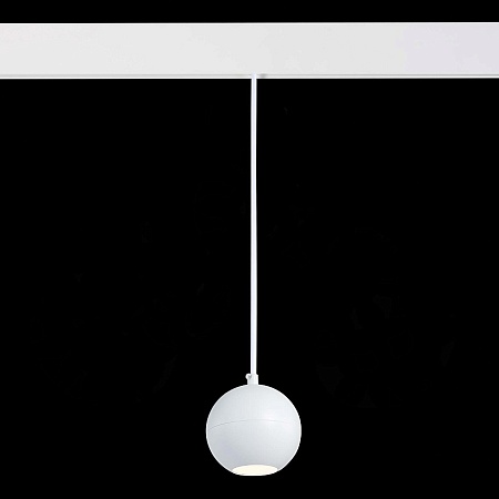 Магнитный трековый светильник подвесной Белый LED 1*12W 4000K 750Lm Ra>80 36° IP20 D100 ST354.543.12 - фото