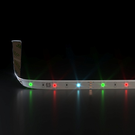 Светодиодная лента 12 В 7,2 Вт/м 30 Led/м 5050 IP65, мультиколор, 5 м Лента светодиодная 12V 7,2W 30Led 5050 IP65 RGB, 5м Elektrostandard - фото