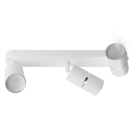 Светильник Feron ML1863 ZEN светильник настенно-потолочный под лампу  GU10, белый, хром - фото