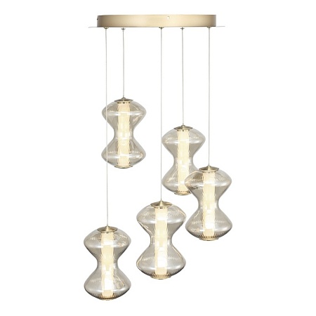 Светильник подвесной ST-Luce золото/коньячный LED 1*28W 3000K SL6136.233.01 - фото