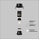 Встраиваемый светильник Technical DL123-10W-4K-B - фото