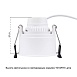 Точечный встраиваемый светильник Arte Lamp KEID A2162PL-1WH - фото