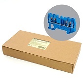 Зажим пружинный, 4-проводной проходной ЗНИ - 2,5 ,JXB PT 2,5 , синий LD574-2-25