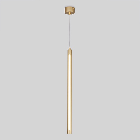 Подвесной акцентный светильник Eurosvet 50189/1 LED матовое золото - фото