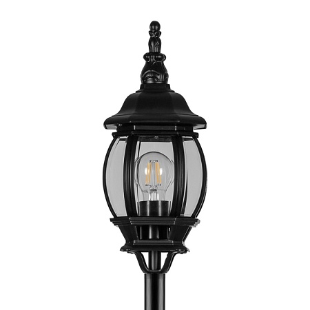 Светильник садово-парковый Feron 8110/PL8110 столб 100W E27 230V, черный - фото