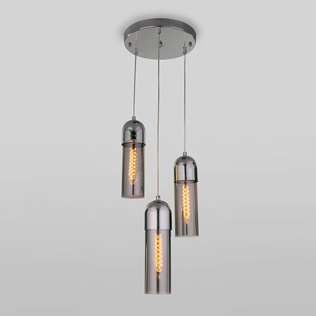 Подвесной светильник Eurosvet 50180/3 дымчатый - фото