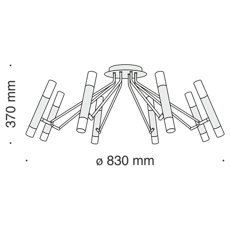 Потолочный светильник Maytoni MOD620CL-16B - фото