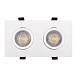 DK3022-WH Встраиваемый светильник, IP 20, 10 Вт, GU5.3, LED, белый, пластик - фото