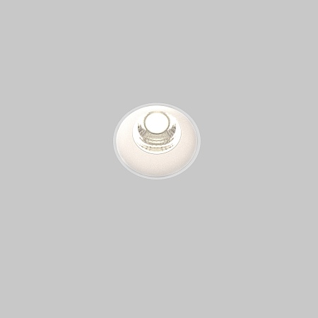 Встраиваемый светильник Technical Round DL058-7W4K-TRS-W - фото