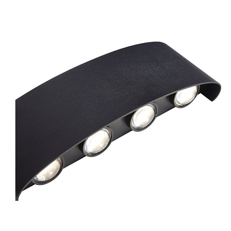 Светильник уличный настенный ST-Luce Черный кварцевый LED 8*1W 4000K SL089.401.08 - фото