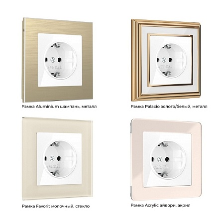 Розетка с заземлением (белая) W1171001 - фото