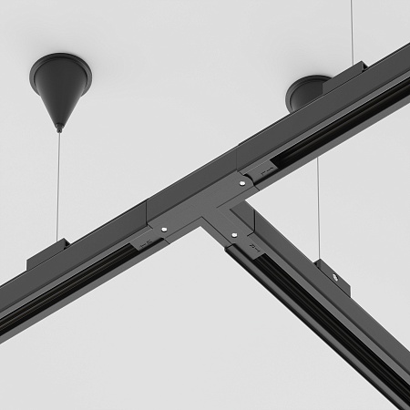 Коннектор Т-образный правый Trinity черный - фото