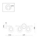 Настенный светильник (бра) Freya FR5262WL-02BS