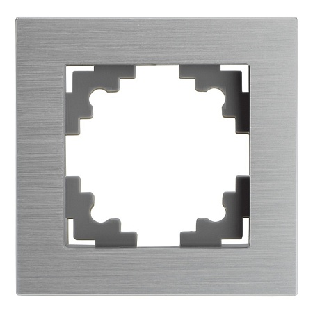 Рамка 5-местная, металл, STEKKER, MFR00-7005-03, серия Катрин, серебро - фото