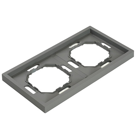 Розетка 1-местная с защитной шторкой с/з (механизм), STEKKER, 250В, 16А, серия Эмили, RST16-5110-05, черный уголь, soft touch - фото