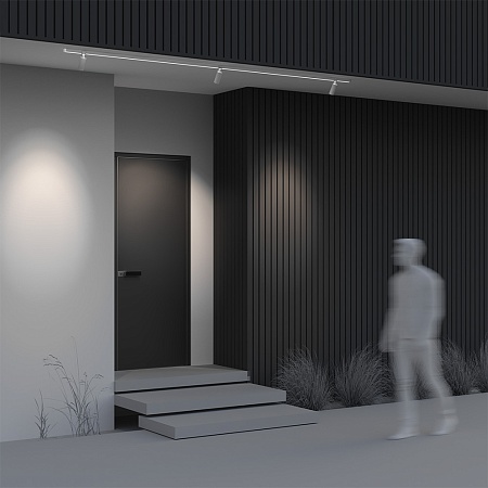 Уличный трековый светильник Outdoor O-TR01-1-S-16WW3K - фото