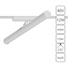 Магнитный трековый светильник Arte Lamp RAPID A6165PL-1WH - фото
