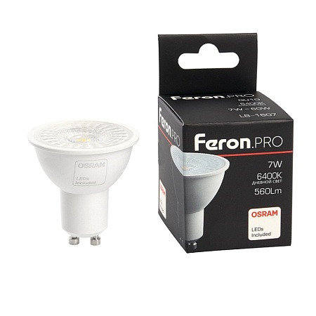 Лампа светодиодная Feron.PRO LB-1610 GU10 10W 175-265V 6400K - фото