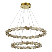 Люстра подвесная ST-Luce Золотистый/Прозрачный,Янтарный LED 1*45W 3000K SL6009.203.02
