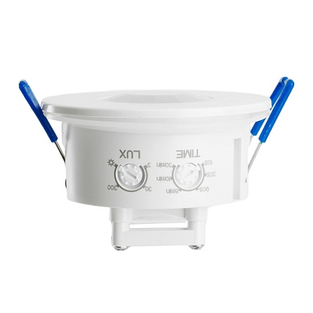 Датчик движения и освещенности 1200W 8m 120°(гориз.) 360°(верт.) белый, SEN55, артикул 51519 - фото