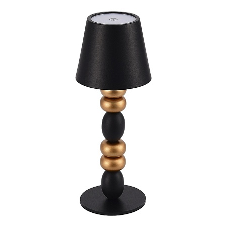 Прикроватная лампа ST-Luce Черный, Золотистый/Черный LED 1*3W 3000-6000K SL1011.414.01 - фото