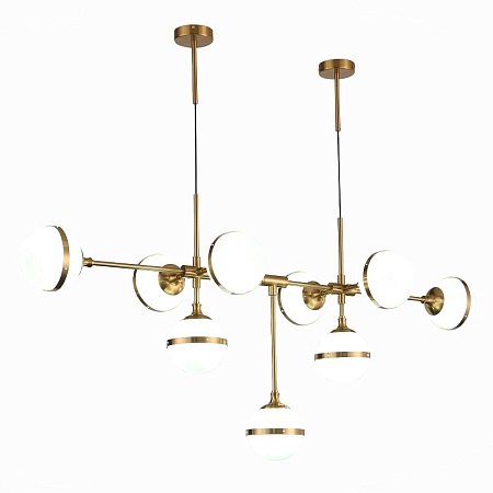 Светильник подвесной ST-Luce Бронза/Белый E14 9*40W SL1157.303.09 - фото