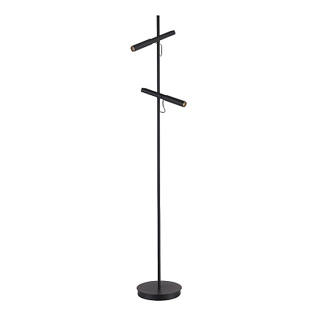 Светильник напольный ST-Luce Черный/Черный, Золотистый LED 2*3W 3000K SL6210.405.02 - фото