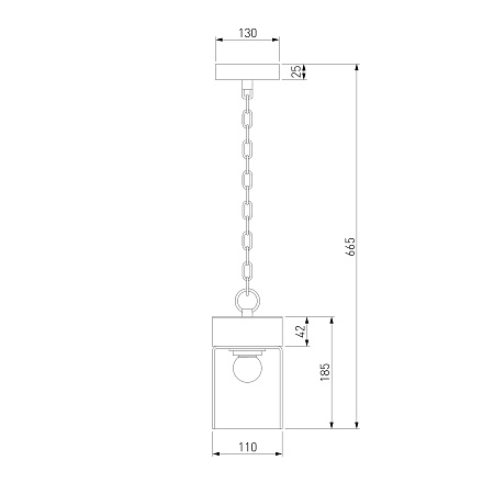 Подвесной уличный светильник Atrani 35085/H черный Elektrostandard - фото