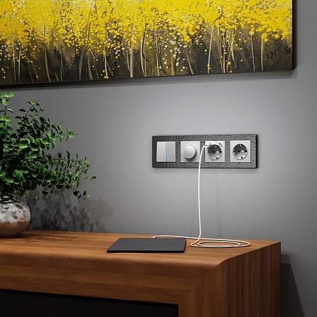 Диммер серебряный WL06-DM600 - фото