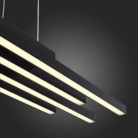 Люстра подвесная ST-Luce Черный/Белый,Черный LED 1*38W 3000K/4000K/6000K SL933.403.04 - фото