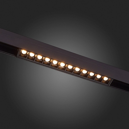 Магнитный трековый светильник Черный LED 1*12W 4000K 1 009Lm Ra>90 36° IP20 L222xW22xH4 ST361.446.12 - фото